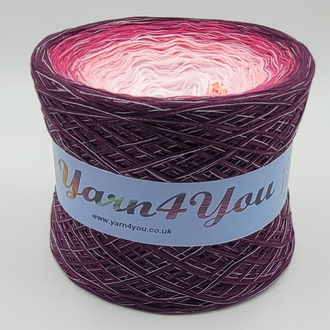 Colour Gradient Yarn Cake Sparkle - Field of Peony - New