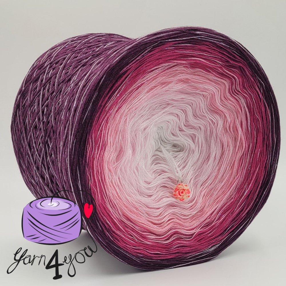 Colour Gradient Yarn Cake Sparkle - Field of Peony - New