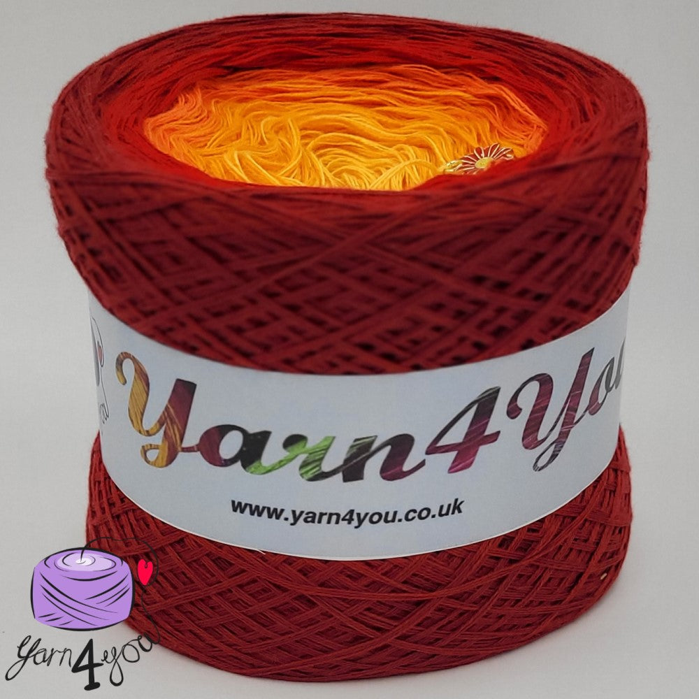Colour Gradient Yarn Cake Classic - Heatwave - New