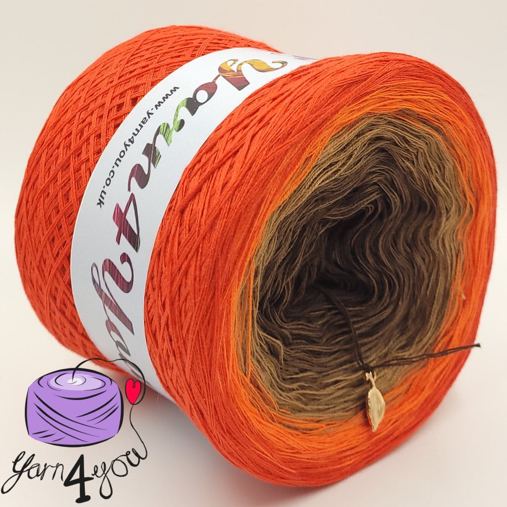Colour Gradient Yarn Cake Classic - Orange Fall - New