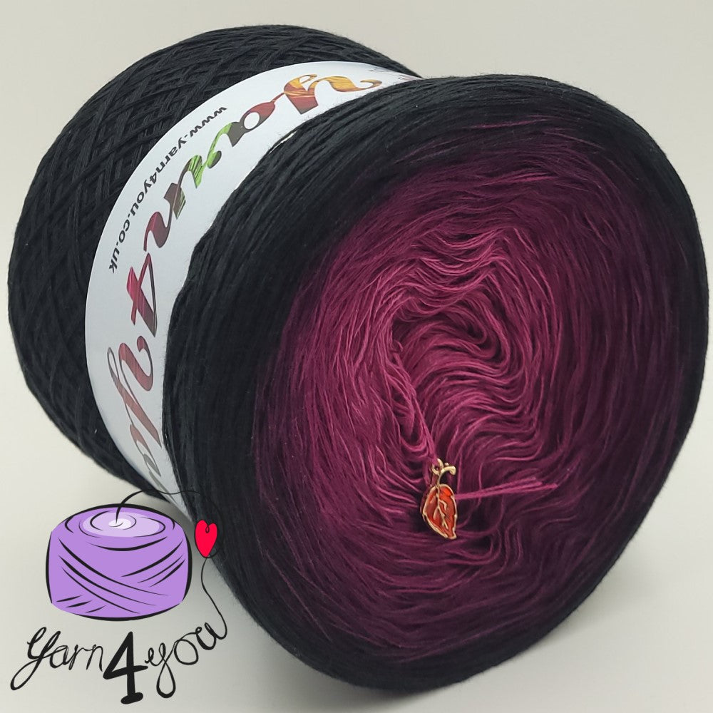 Colour Gradient Yarn Cake Classic - Red Wine - New