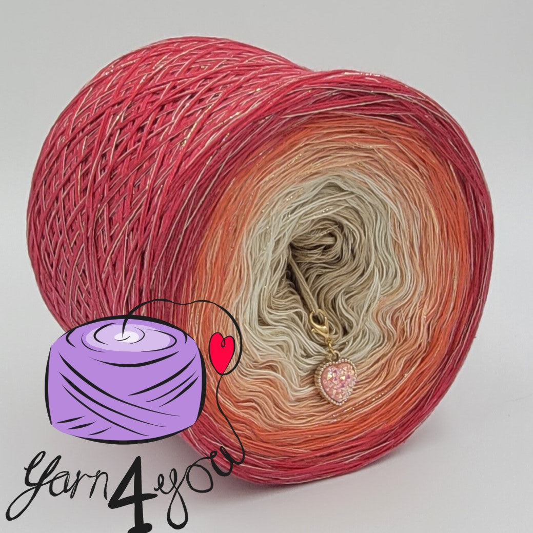 Colour Gradient Yarn Sparkle - Ring of Roses - New