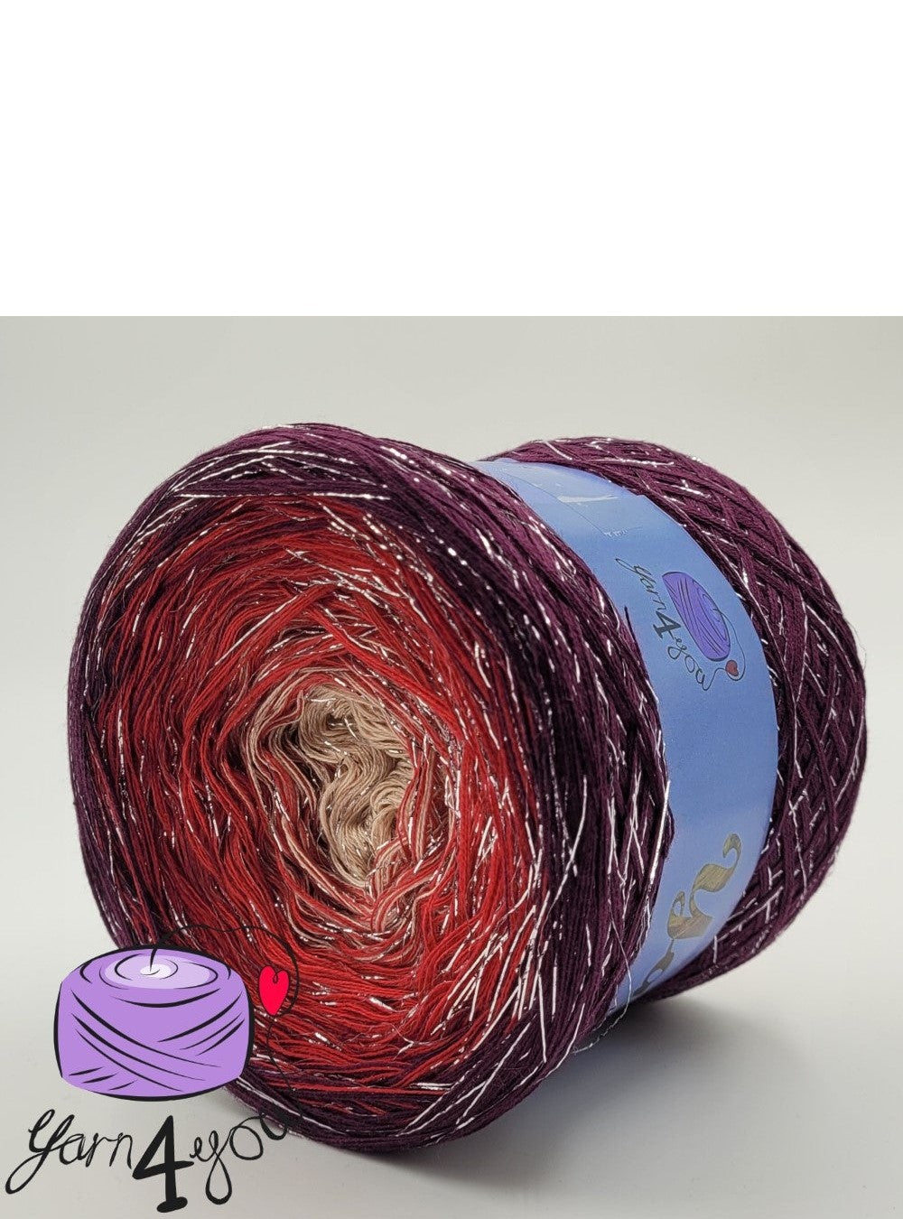 Colour Gradient Yarn Shine - I'm red - CAS003
