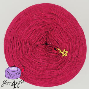 Y4Y MERINO Colour Gradient Yarn Merino Glitter - Hot Raspberry Sparkle - NEW