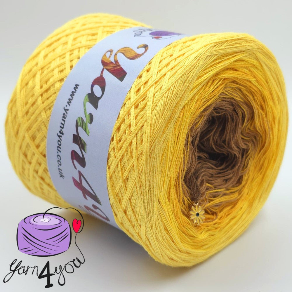 Colour Gradient Yarn Cake Classic - Sunflower - New