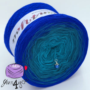 Colour Gradient Yarn Cake Classic - Blue Lagoon - New