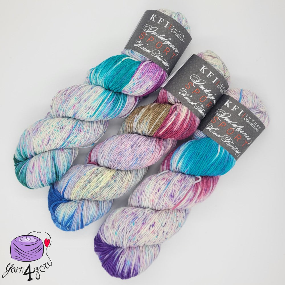 KFI Collection - Indulgence Sport Hand Painted – Yarn4You UK