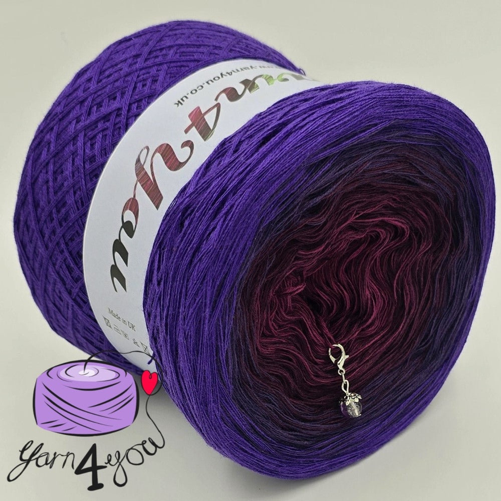 Colour Gradient Yarn Cake Classic - Queen of Darkness - New