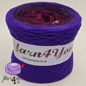 Colour Gradient Yarn Cake Classic - Queen of Darkness - New