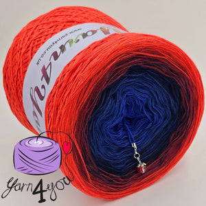 Colour Gradient Yarn Cake Classic - Red Sunset - New