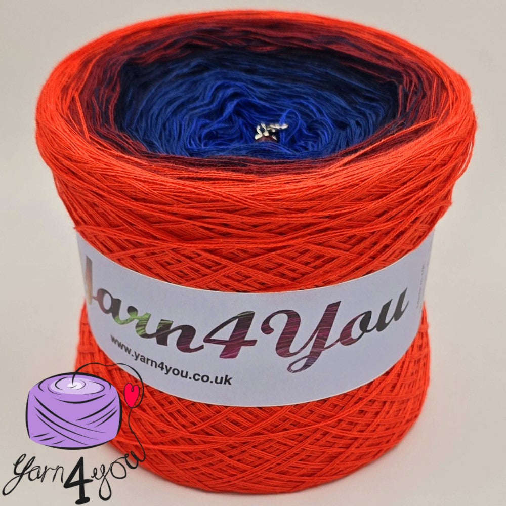 Colour Gradient Yarn Cake Classic - Red Sunset - New