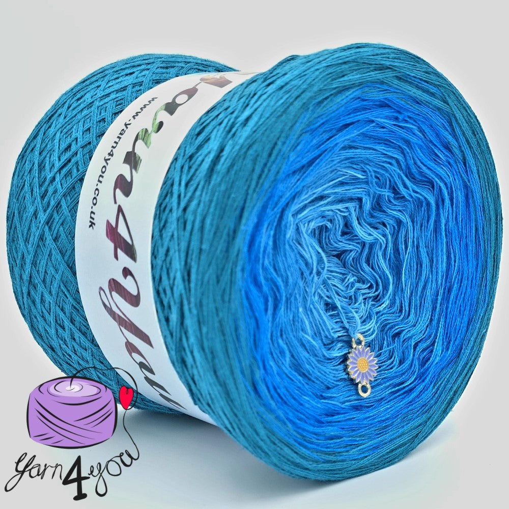 Colour Gradient Yarn Cake Classic - Waterfall - New