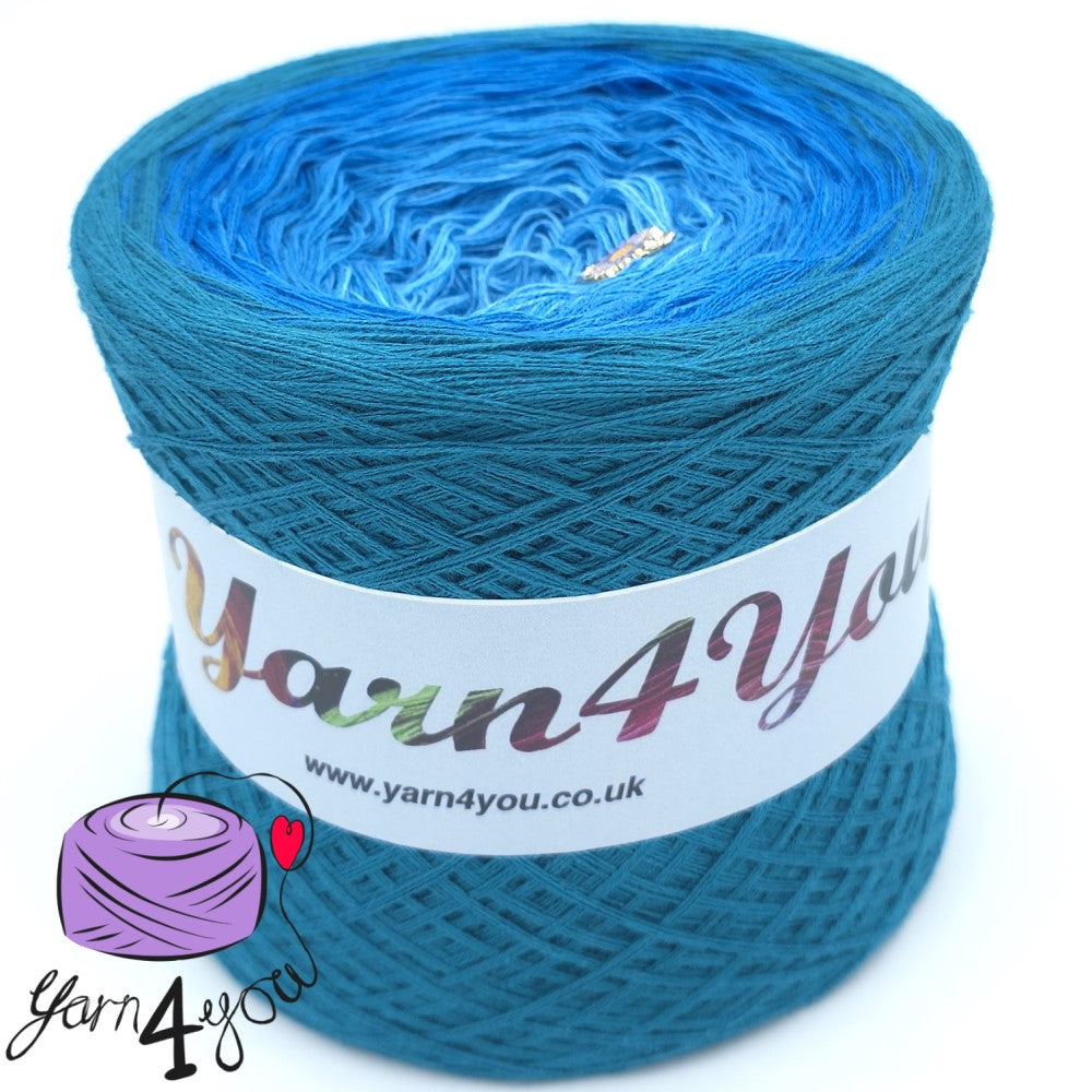 Colour Gradient Yarn Cake Classic - Waterfall - New