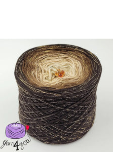 Colour Gradient Yarn Glitter - Tiramisu - New