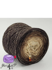 Colour Gradient Yarn Glitter - Tiramisu - New