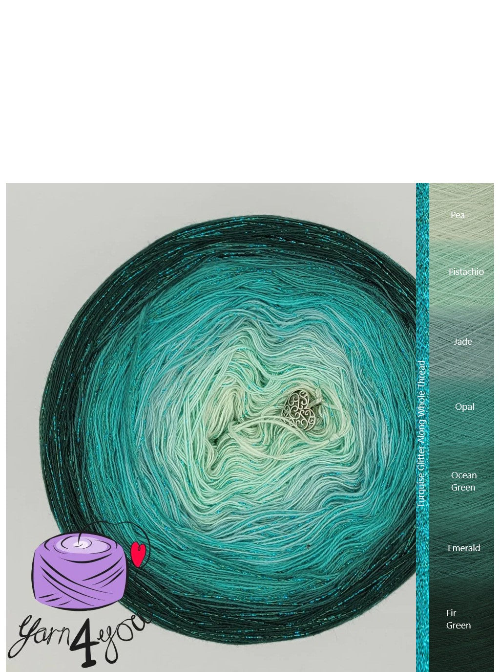 Colour Gradient Yarn Glitter - Anahata - New