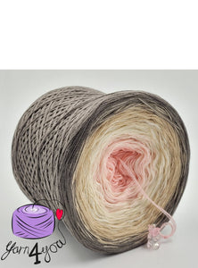 Colour Gradient Yarn Cake Classic - Café Latte - CA012 New