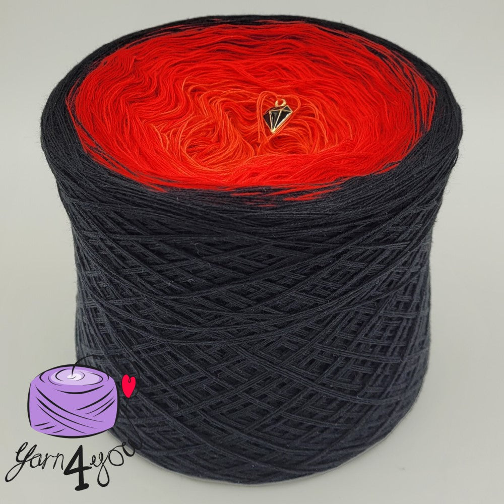 Colour Gradient Yarn Cake Classic - Fireman - New