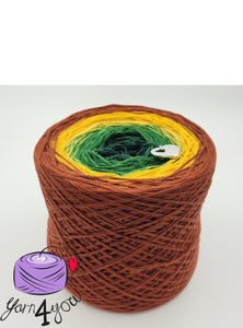 Colour Gradient Yarn Cake Classic - Happy Chestnut - CA001