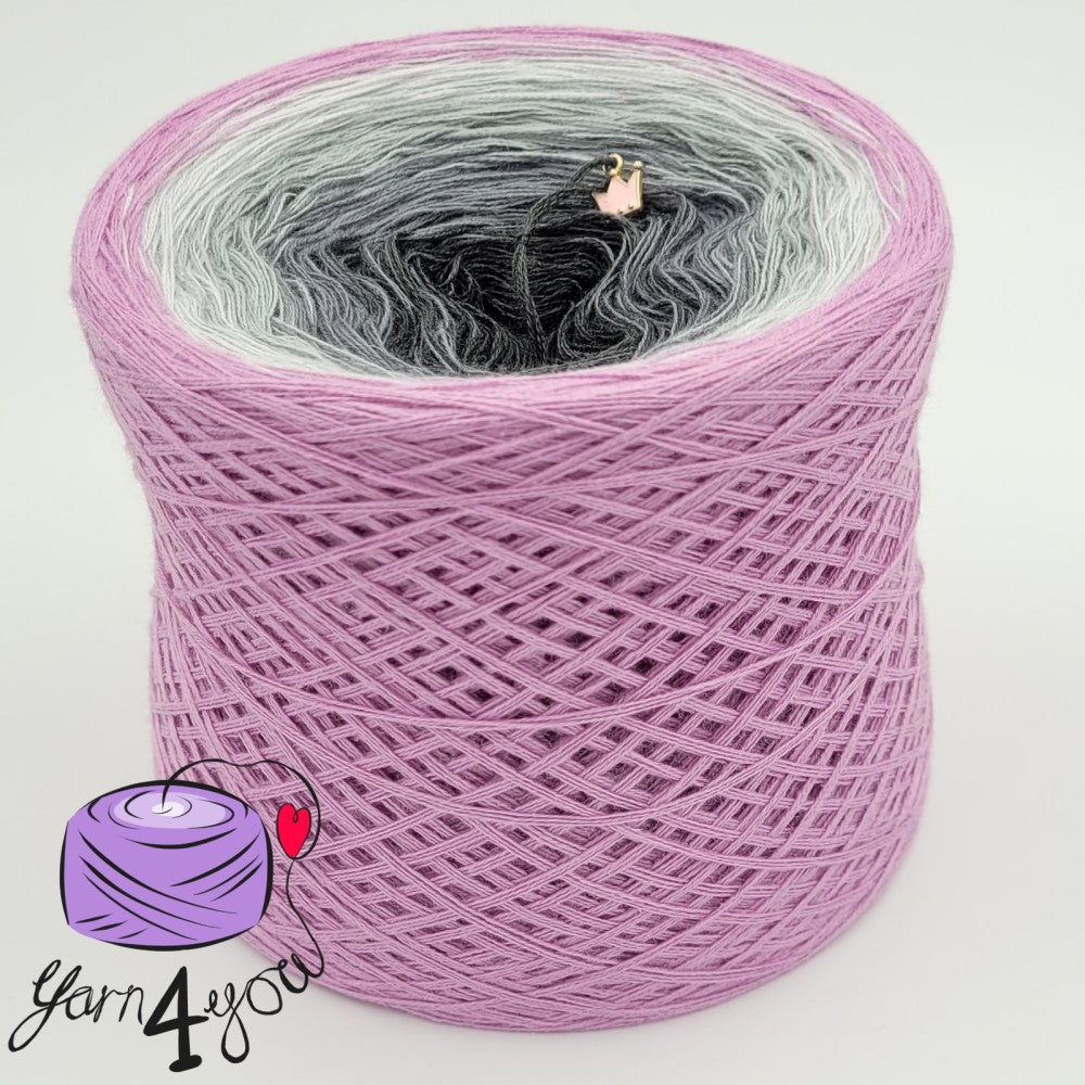 Colour Gradient Yarn Cake Classic - Mrs Grey - New