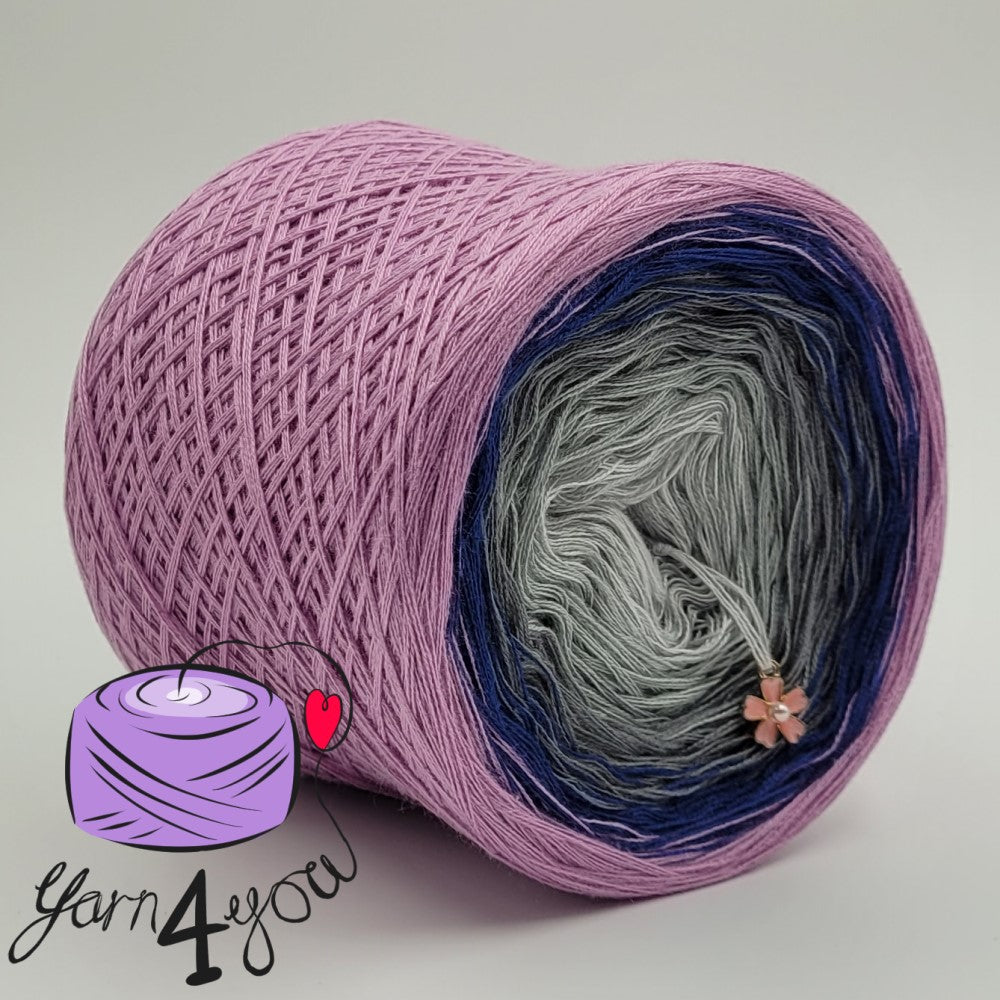 Colour Gradient Yarn Cake Classic - Steel Dust - New