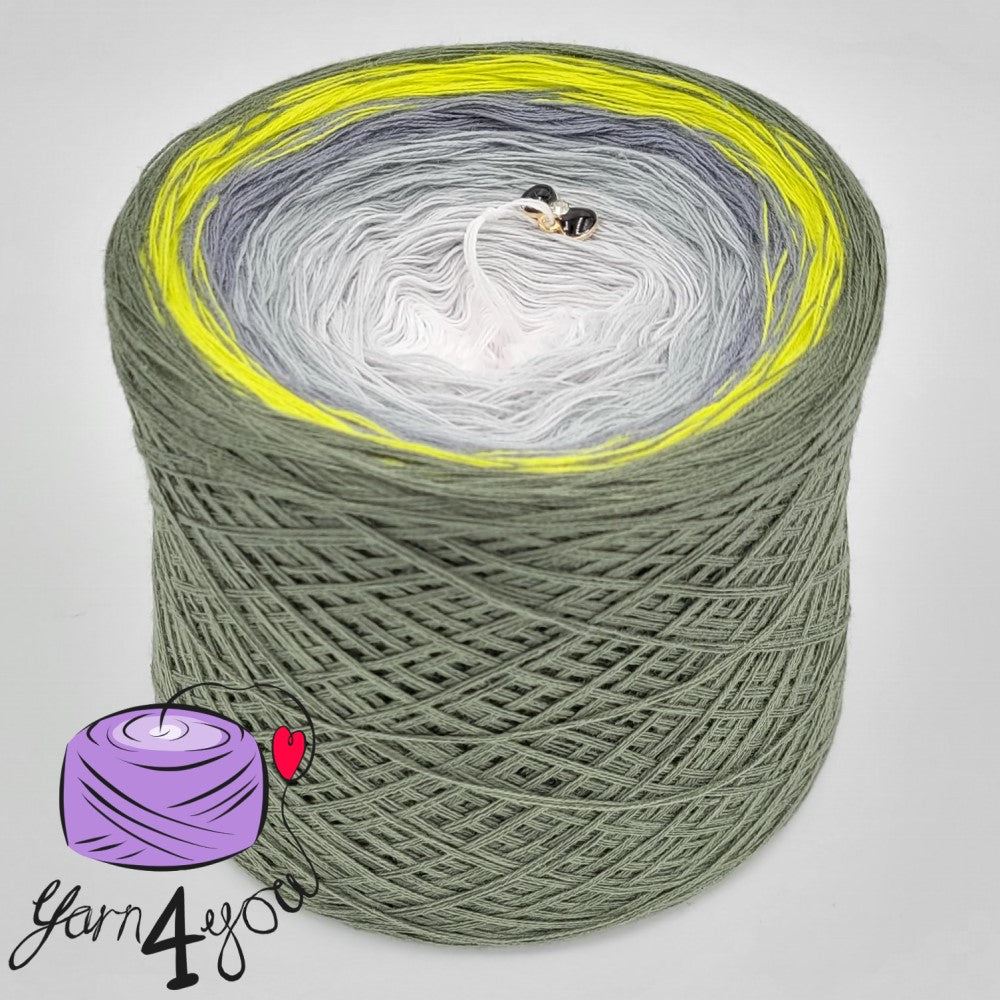 Colour Gradient Yarn Cake Classic - Taki Khaki - New