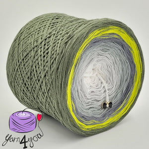 Colour Gradient Yarn Cake Classic - Taki Khaki - New